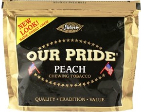 Stokers Our Pride Peach Chewing Tobacco made in USA, 4 x 226 g, 904 g total. Free shipping!